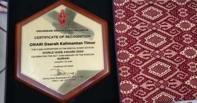 Certificate of Recognition ORDA Kaltim