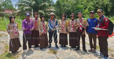 Pramuka SMKN 1 Sambas Matangkan Persiapan JOTA Bertepatan dengan Special GLOR10OUS OI-86