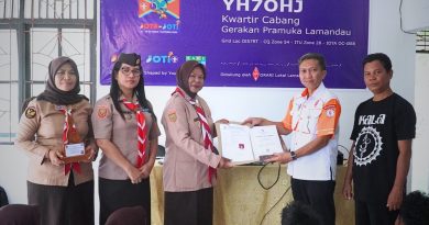Kwarcab Pramuka Lamandau Gelar JOTA-JOTI 2025, Wadah Pemuda Bangun Konektivitas Global