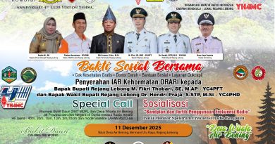 Anniversary YH4MC ke-4, ORARI Rejang Lebong Rencanakan Bakti Sosial dan Special  Call Promosi Wisata