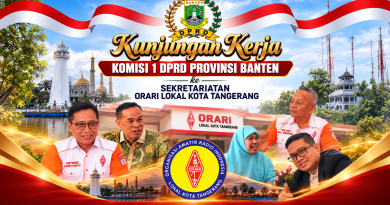 KUNJUNGAN KERJA DPRD PROVINSI BANTEN ke Sekretariatan ORARI Lokal Kota Tangerang